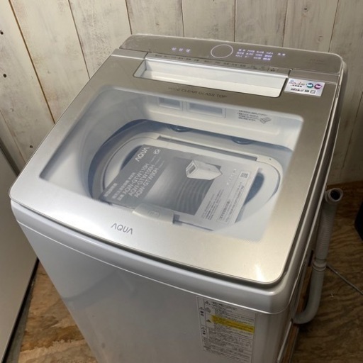 9/9 終 AQUA 電気洗濯乾燥機 AQW-GTW100H 2020年製 10.0kg 清掃機 乾燥機 アクア 菊倉KK