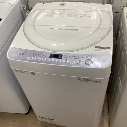 【6ヶ月安心保証付き】SHARP 全自動洗濯機 2018年製