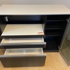 カウンター 食器棚 120 古賀家具工業 シエラ（大川家具.ナフコ）