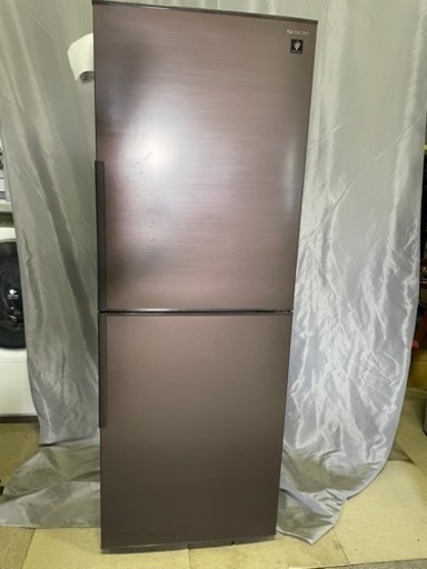 越谷市近郊無料配達いたします。製造年浅いです。SHARP　シャープ　SJ-PD28H　冷蔵庫　2021年製　プラズマクラスター　アコールブラウン
