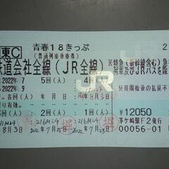 青春18キップ　残り１回分の画像