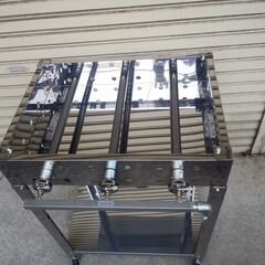 試食デモ販売に 専用台付 鉄板焼 模擬店 デモキッチンカー 道の駅 移動販売 祭りの画像