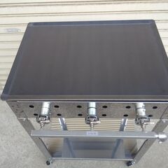 試食デモ販売に 専用台付 鉄板焼 模擬店 デモキッチンカー 道の駅 移動販売 祭りの画像