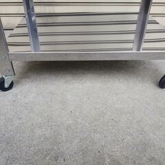 試食デモ販売に 専用台付 鉄板焼 模擬店 デモキッチンカー 道の駅 移動販売 祭りの画像