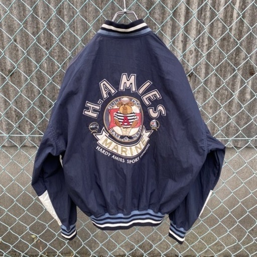 入手困難 90s HARDY AMIES ハーディエイミス  刺繍 スタジャン
