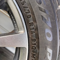 タイヤホイール（3本）165/70R14の画像