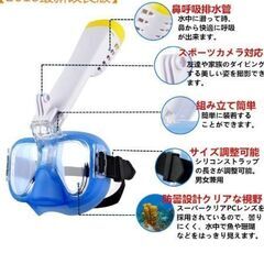 シュノーケル用フィン、マスクセットの画像