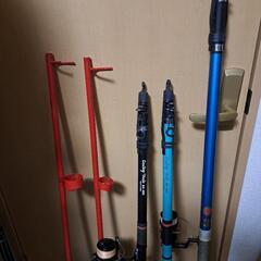 投げ竿450とリョービのリールのセットです🙂