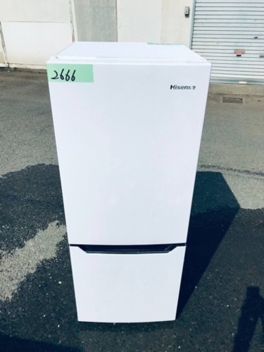 ✨2019年製✨2666番 Hisense✨2ドア冷凍冷蔵庫✨HR-D15C‼️