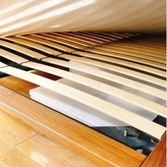 無印良品ダブルベッドフレーム&マットレスの画像