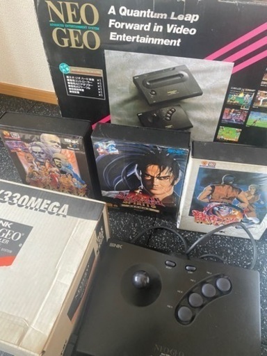 NEO GEO 箱付き 動作品 ソフト、コントローラー付き