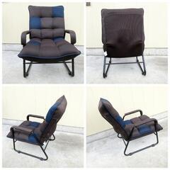 ☆T2130☆ 肘付 高座椅子 一人掛ソファ　ドウシシャ　HCH2　リクライニングチェアーの画像