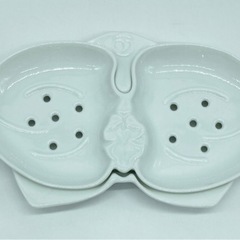 値下げ↓未使用■ヴァーナル■ソープティッシュ■石鹸皿■陶器の画像
