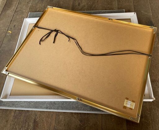 リトグラフ◇ 岩船 修三 『 憩う女 』1984年□ 額装品 ◇ 絵画 作家