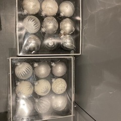 クリスマスオーナメント白