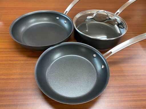 【店頭引き取り限定】　KSカークランドシグネチャー クックウェア 10点セット ガラス蓋付