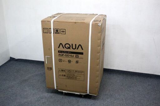 新品未使用品 AQUA/アクア AQF-GD10J（W） 冷凍庫 100L 2ドア クリスタルホワイト 自動霜取り 中古家電 店頭引取歓迎 R6463)