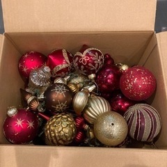 クリスマスオーナメント　赤