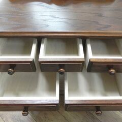 三越家具 ブルージュ カントリーハウス ミニキャビネット チェスト コンソールテーブル サイドテーブル 収納家具 リビング収納 ブラウン 札幌市 厚別区の画像