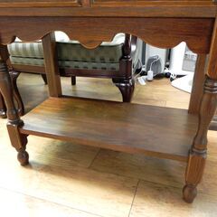 三越家具 ブルージュ カントリーハウス ミニキャビネット チェスト コンソールテーブル サイドテーブル 収納家具 リビング収納 ブラウン 札幌市 厚別区の画像