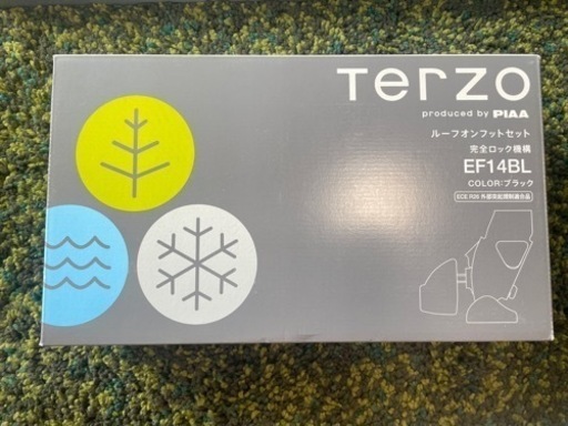 TERZO　EF14BL ルーフキャリアセット　カラーブラック
