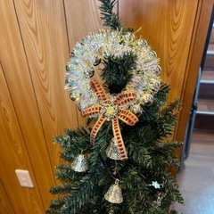 値下げ　クリスマスツリー 　木　 オーナメント　飾り付きの画像