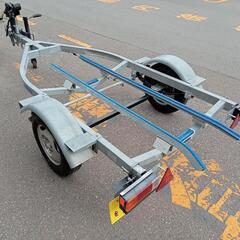 美品です 本日車検取得 札幌より サンコーワイズギアモナド ボートレーラー ジェット 軽トレーラーの画像