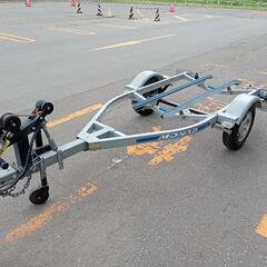 美品です 本日車検取得 札幌より サンコーワイズギアモナド ボートレーラー ジェット 軽トレーラーの画像