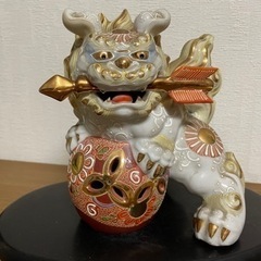 九谷焼　獅子　骨董　シーサー