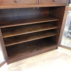 三越家具 ブルージュ ステンドグラス カントリーハウス サイドボード 家具 収納家具 飾り棚 札幌市 厚別区の画像