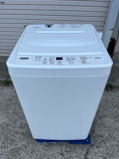 超美品 2021年製 洗濯機 ヤマダセレクト 6kg YWM-T60H1 引き取り限定
