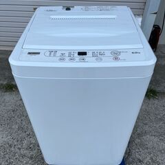 超美品 2021年製 洗濯機 ヤマダセレクト 6kg YWM-T60H1 引き取り限定 