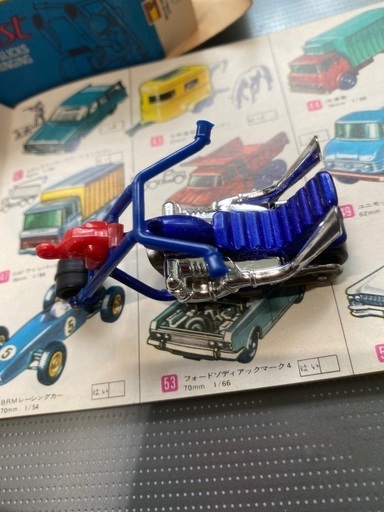 マッチボックス 1972年 チョッパーバイク 新品箱付き。