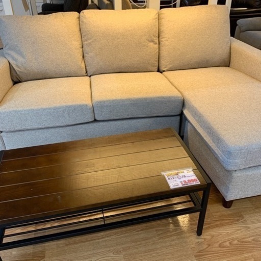 カウチソファ【店頭取引限定】【中古品】早い者勝ち！🚛足立区近郊配送可能！