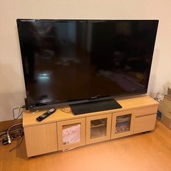 液晶ムラあり】SHARP AQUOS クアトロン 3D LC-60G7 テレビ台付