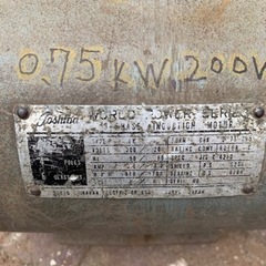 TOSHIBA induction motor 200v 0.4kwの画像
