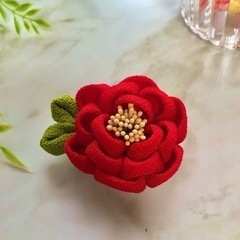 🌸つまみ細工でブローチ作り🌸