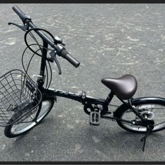 あさひ　折りたたみ自転車　黒