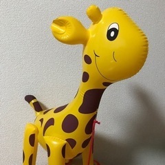 たのしいおさんぽキリン ★ 空気ビニール玩具 おもちゃの画像