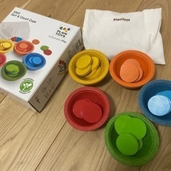 プラントイPLANTOYS　ソート&カウントカップ　木のおもちゃ