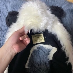 スピリットフーズ　パンダ　耳付きファーマフラーの画像