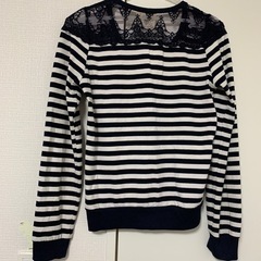 ボーダー　カーディガンの画像