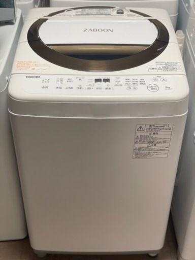 送料・設置込み　洗濯機　6kg TOSHIBA 2019年