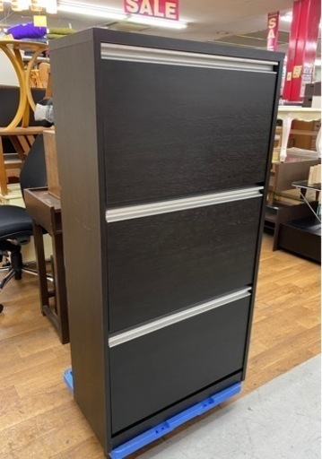 R324 玄関収納・靴箱・下駄箱・シューズボックス  幅63cm 美品