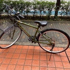 自転車　モスグリーン