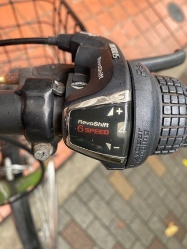 自転車　モスグリーン