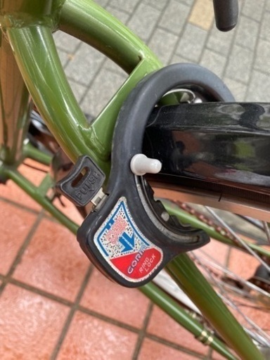 自転車　モスグリーン