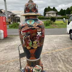 超特大 壺 3分割 高さ2m 骨董品 インテリア