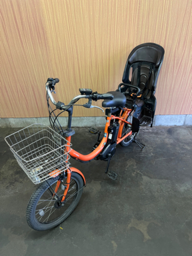 格安掲載‼️ 子供乗せ 電動自転車 YAMAHA バビー  オレンジ 20インチ 充電器 8.7Ahバッテリー容量最大❗️
