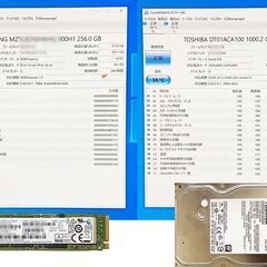 快速・Corei7-6700/SSD256GB(M.2)+HDD1000GB(1TB)・メモリ16GB・4K